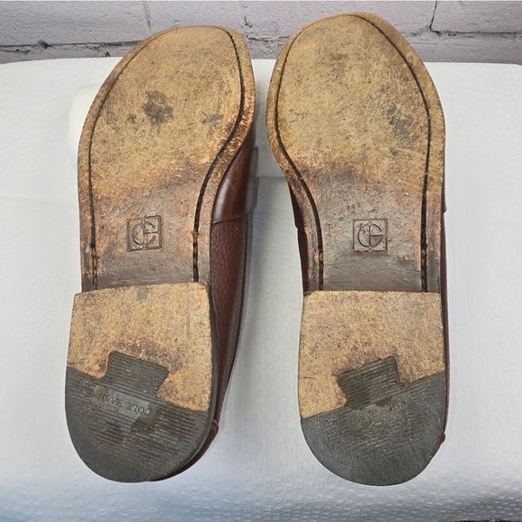 COLE HAAN BROWN LEATHER LOAFER PINCH TASSEL MENS SIZE 8.5 GREAT CONDITION - Picture 8 of 8